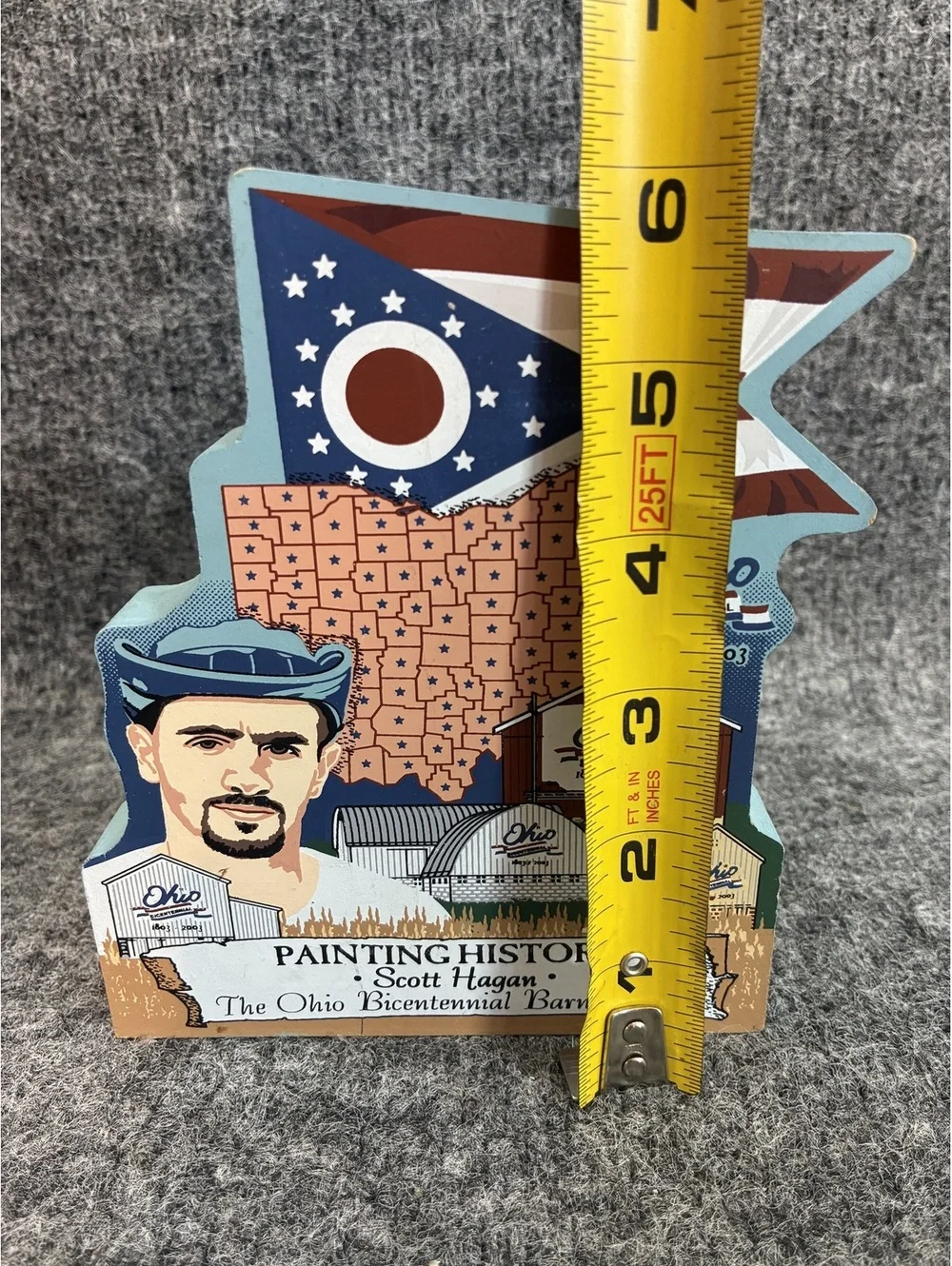 The Cat's Meow Ohio Bicentennial Barn Painting History Scott Hagan Collectible